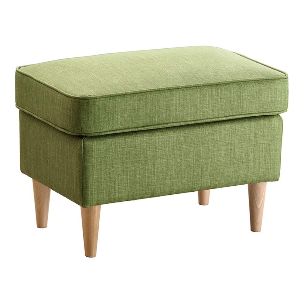 Ottoman Tissu Vert Premium 60x40cm, l'Élégance du Salon