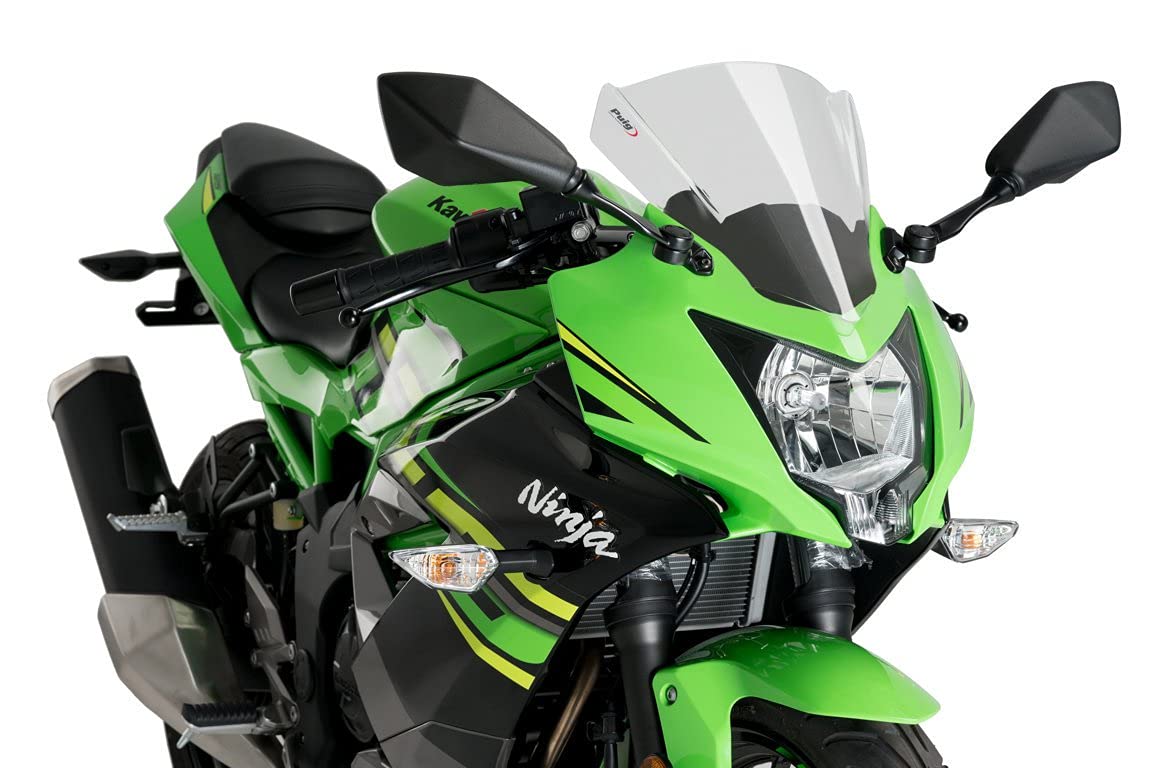 Puig Racing Screen | Black (Opaque) | Kawasaki Ninja 125 2019>Current