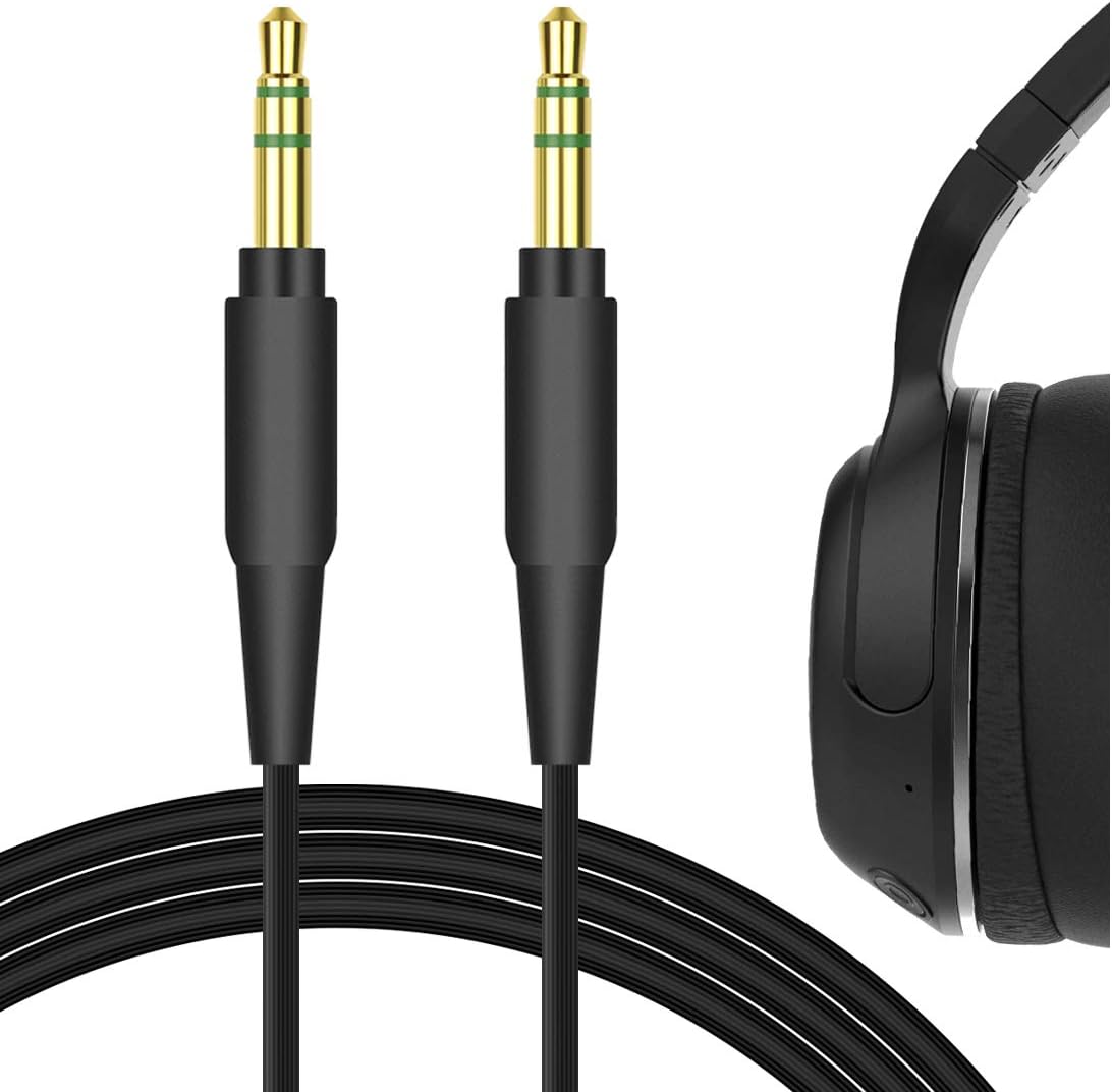 GEEKRIA Audio Cable Compatible with Skullcandy Hesh EVO/ANC/3/2, Crusher ANC/EVO, Cassette, Venue, Grind, Riff 2, 3.5mm Aux Replacement Stereo Cord (4 ft / 1.2 m)