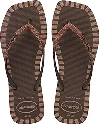 Chinelo Havaianas Slim Square Glitter Contour