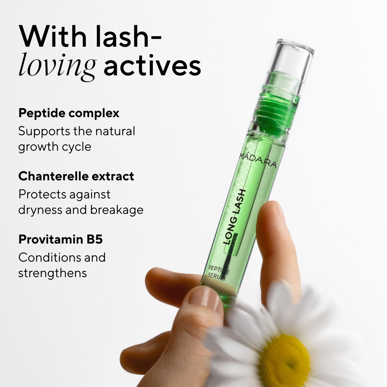 MADARA Long Lash Siero peptidico per ciglia 4,6 ml - Per ciglia più lunghe e folte