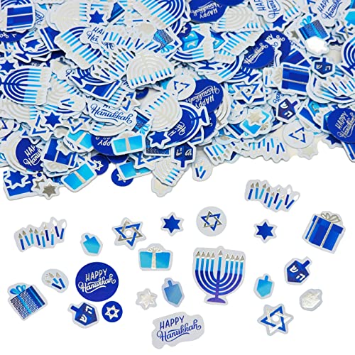 Confettis papier Hanukkah : illuminez vos tables de réveillon en famille