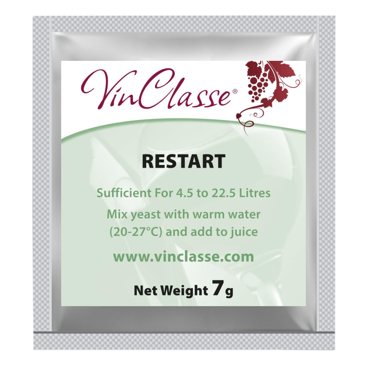 Vinclasse Re-Start Wine Yeast - 7 Gram Sachet