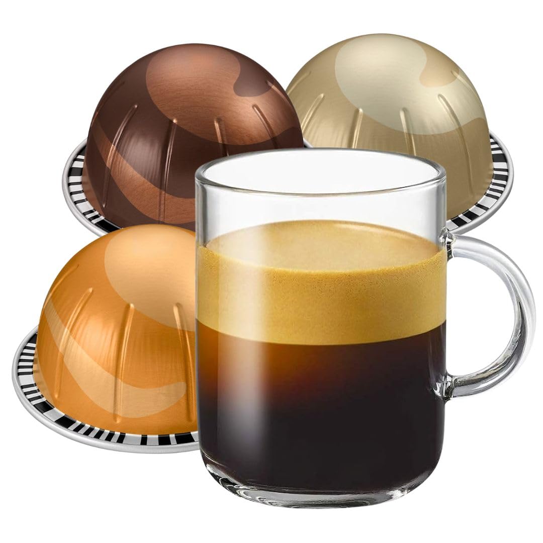 Barista Creations Best Flavored Coffee Pack - Rich Chocolate, Sweet Vanilla, Golden Caramel Capsules (30 Pods)