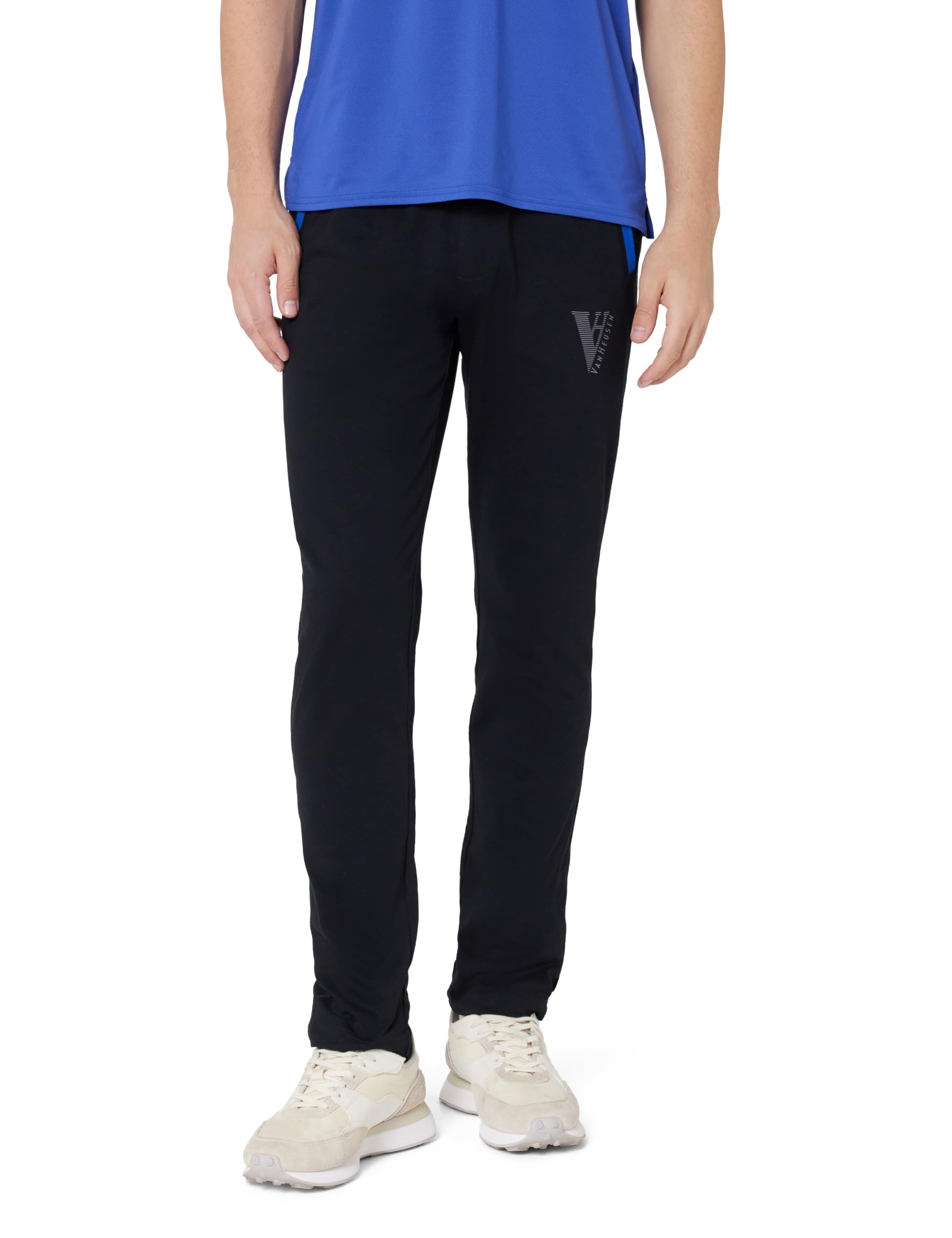 Van Heusen Men's Regular Fit Mid Rise Track Pant