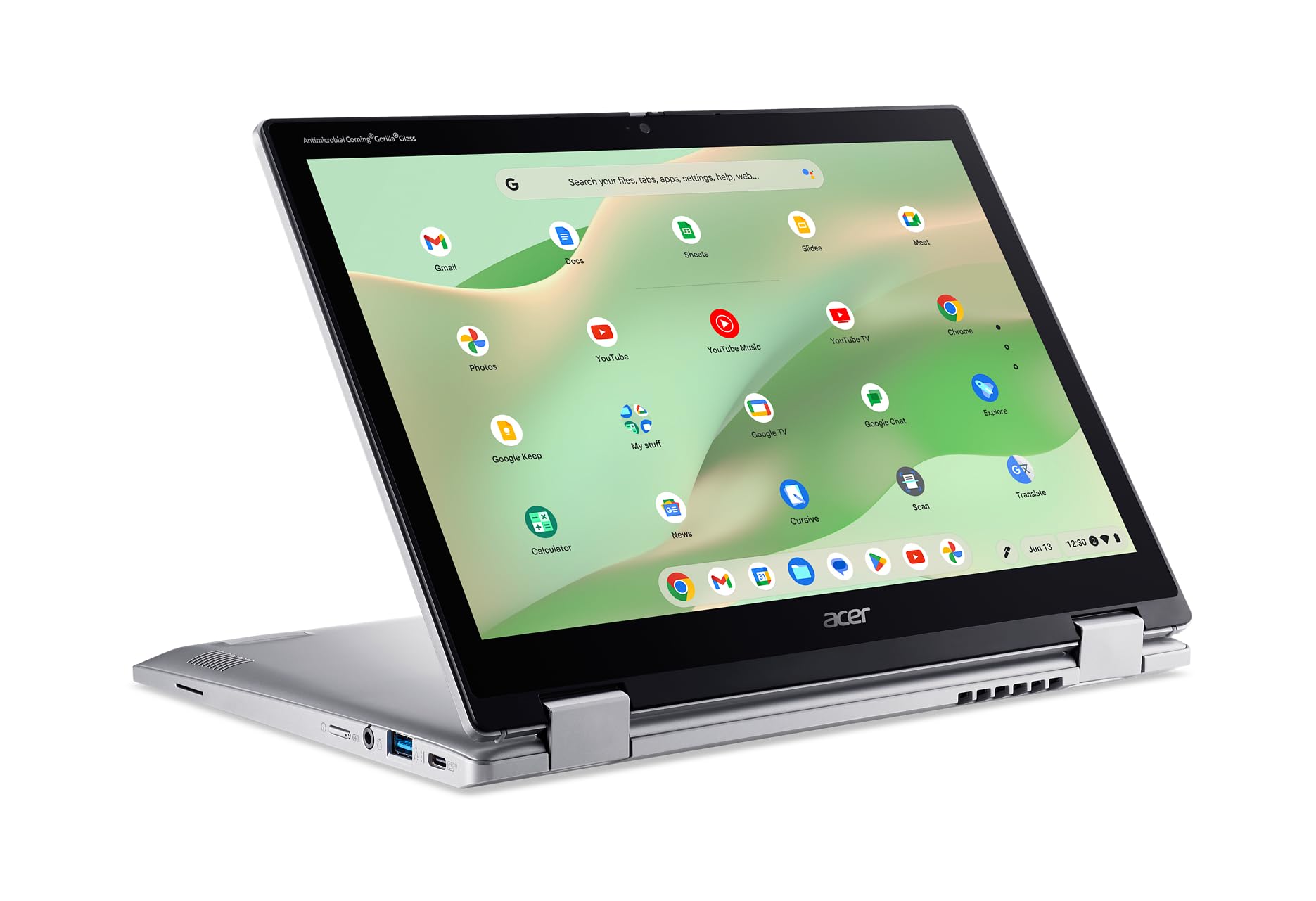 acer Chromebook Spin 312 CP312-1HN-34Z7 - Computer portatile convertibile Intel Core i3-N305 da 12,2" WUXGA IPS Corning Gorilla Glass Touch Display | 8GB LPDDR5 | 128GB eMMC | Wi-Fi 6E | Webcam Full