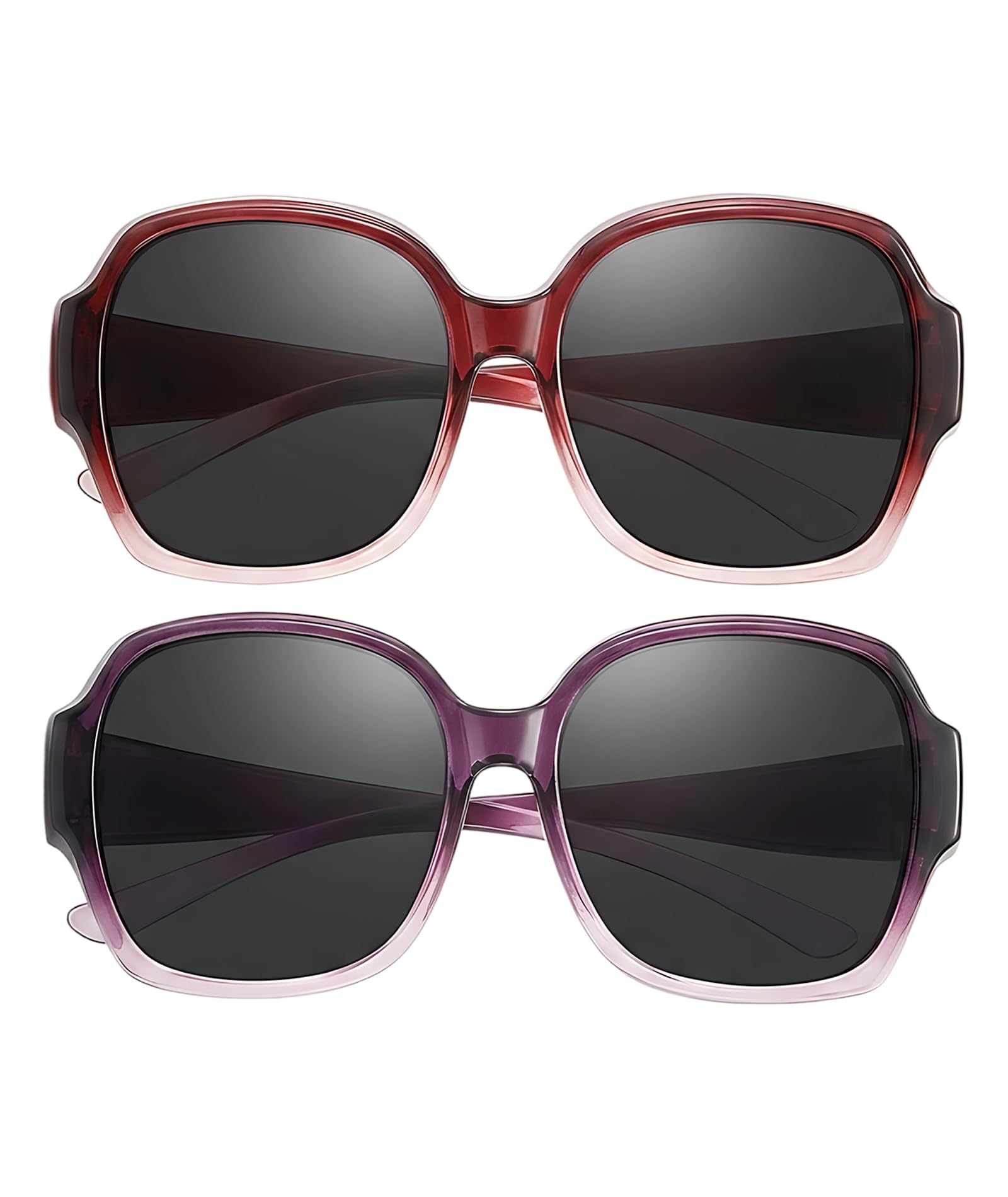 godsdwares 2Pcs Sunglasses Oversized for Women, Sunglasses Women, Fashionable Retro Style with Protection, Ideal for Outdoor Travel and Daily Wear, Oversized Sunglasses for All Face Shapes-picture-30
