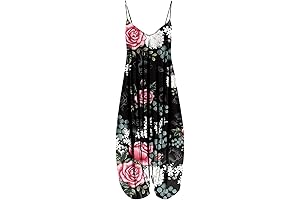 Women Plus Size Face Down Red Jumpsuit