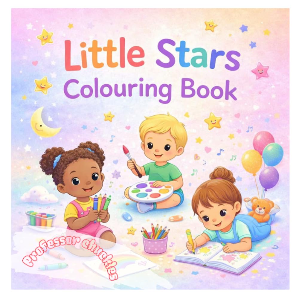 LITTLE STARS: Simple & Cute colouring book