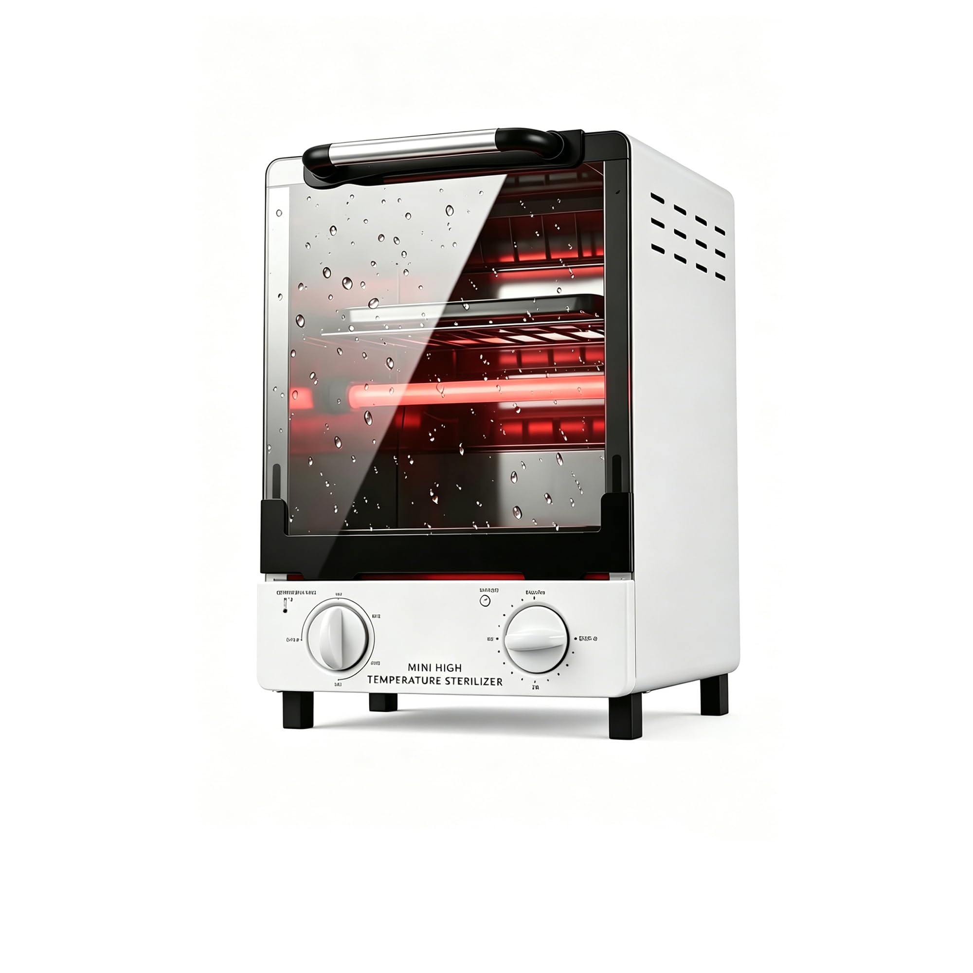 Sterilizzatore ad alta temperatura, sterilizzatore a calore secco di grande capacità da 10 litri, temperatura massima 250 ℃, con controllo della temperatura e timer, per salone di bellezza spa per