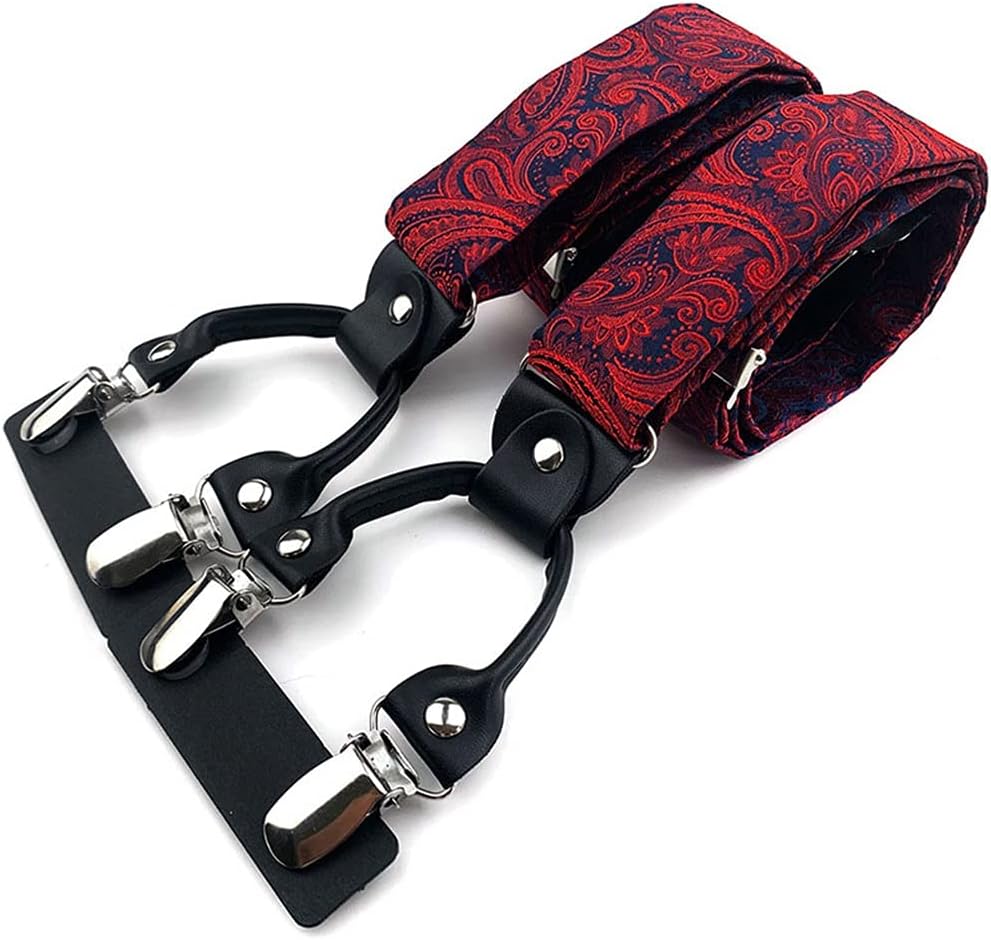 Braces/Suspenders One Size Fully Adjustable Y Shaped with Strong Clips (Color : G, Size : Adjustable)
