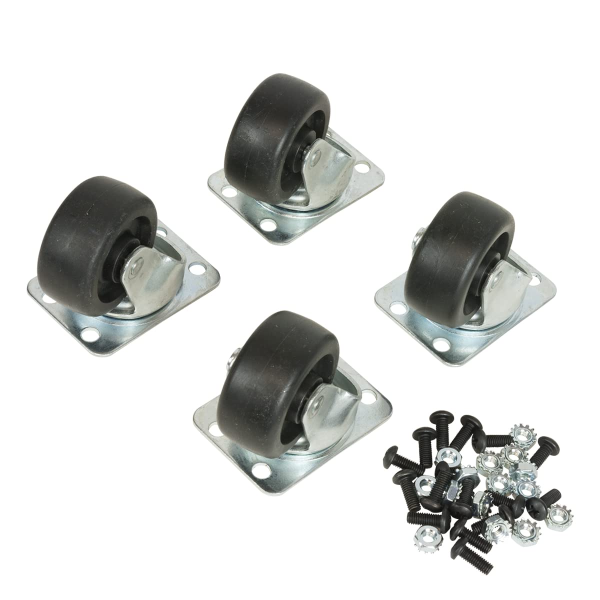 8 in Wheel Dia,Flat-Free Solid Rubber Wheel, 500 Lb Load Rating-2040011421