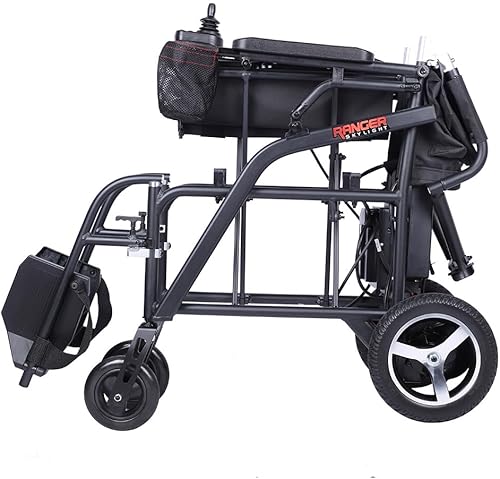 Miniatura 7 de Porto Mobility Ranger Skylight 2024 - Silla de ruedas eléctrica de magnesio súper ligera, plegable, resistente, con doble motorización y potente