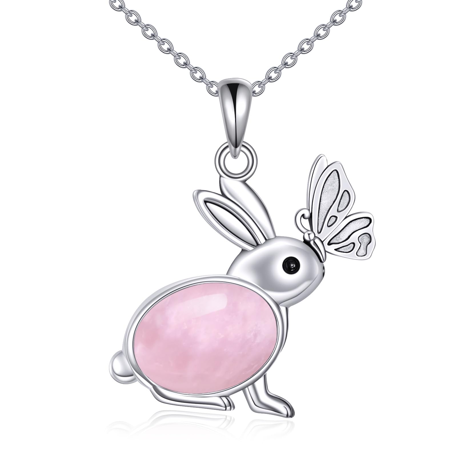 Amazon.com: KZX Rabbit Pendant Necklaces 925 Sterling Silver