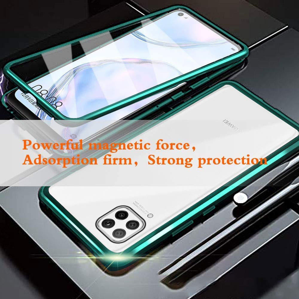 Asuwish Cover per Huawei P40 Lite 4G con Pellicola Vetro Temperato Supporto Regolabile Pelle Portacarte Portafoglio Mandala Custodia per Hawaii P 40 P40Lite JNY-LX1 Cellulare Phone Case Grigio