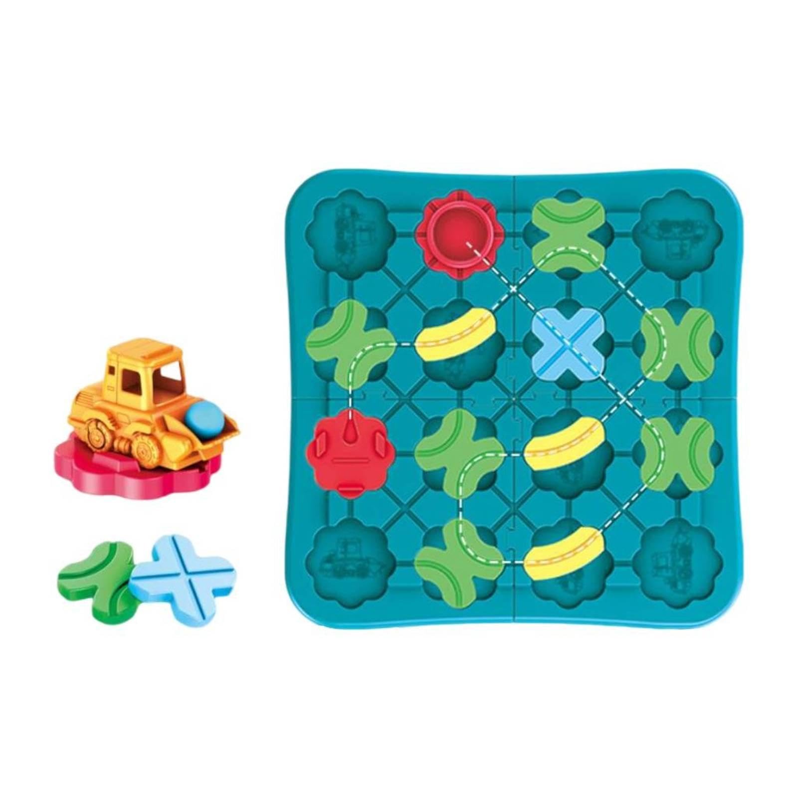 Reasoning Maze Puzzle Toy DIY Marble Maze Board Problem Solving Marble Run Puzzle for Kids, Preschoolers, Kindergarten, Home-image-42