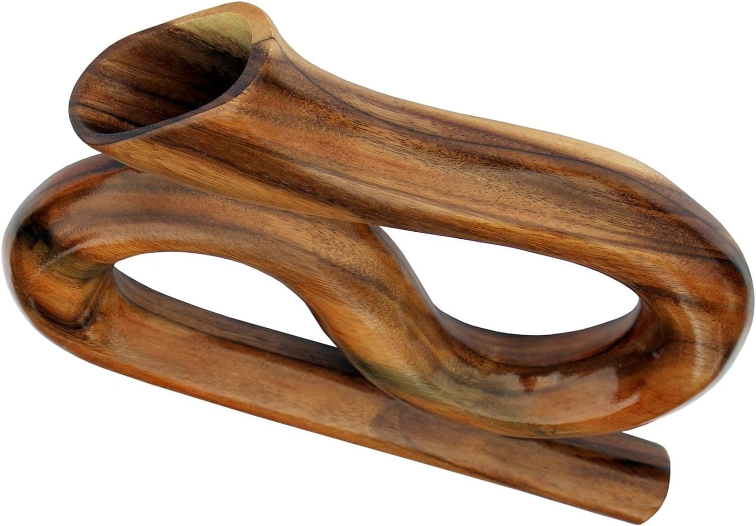 rundes Didgeridoo 40 cm in Holzfarbe – handgefertigtes Blasinstrument aus Soar-Holz – Travel Didge & Holzinstrument – kompakt, klangstark & authentisch DID104