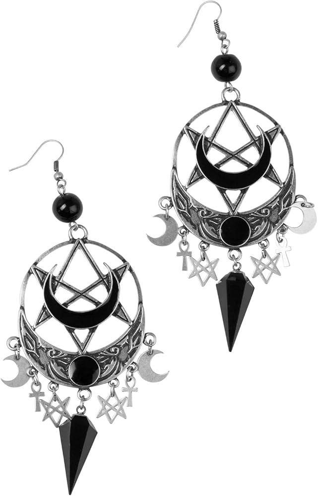 ♡♡ Amazon.com: Killstar Lucid Moon Ahnk Star Gem Pentagram Gothic