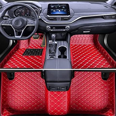 Custom Leather Car Floor Mats for Hyundai Tucson NX4 LWB Long wheelbase 2022 2023(RHD), All-Weather Front Rear Row Carpet Set Waterproof Non-Slip Protection Floor Liners Auto Styling Accessories Cover