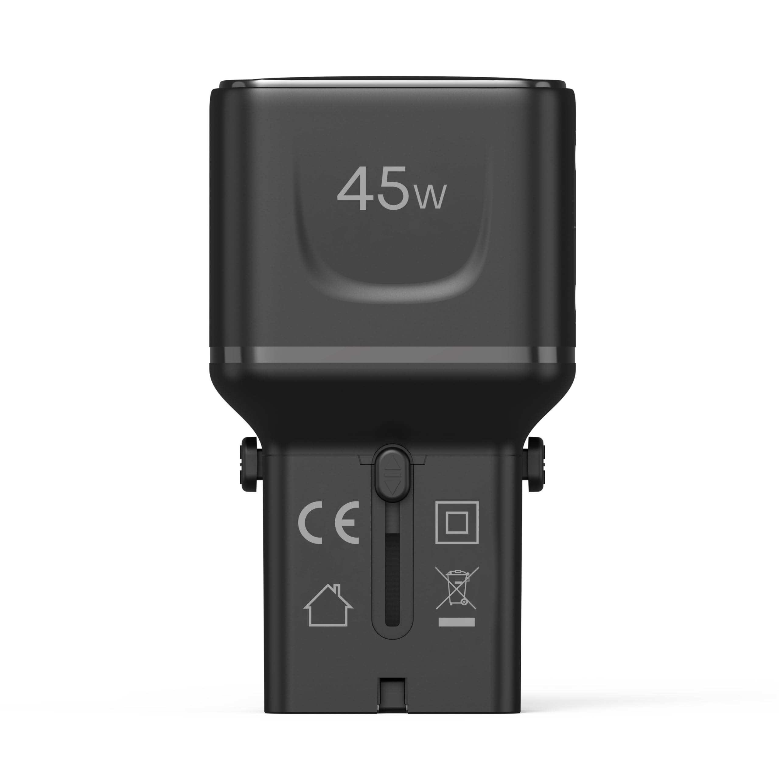 Celly – Adattatore da Viaggio Universale 45W con Doppia Porta USB-C, Compatibile 150+ Paesi, Ricarica Rapida, Design Slim e Sicuro