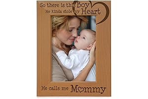 Personalized Mothers Day Photo Frame Saying There is This Boy He Calls me Mommy