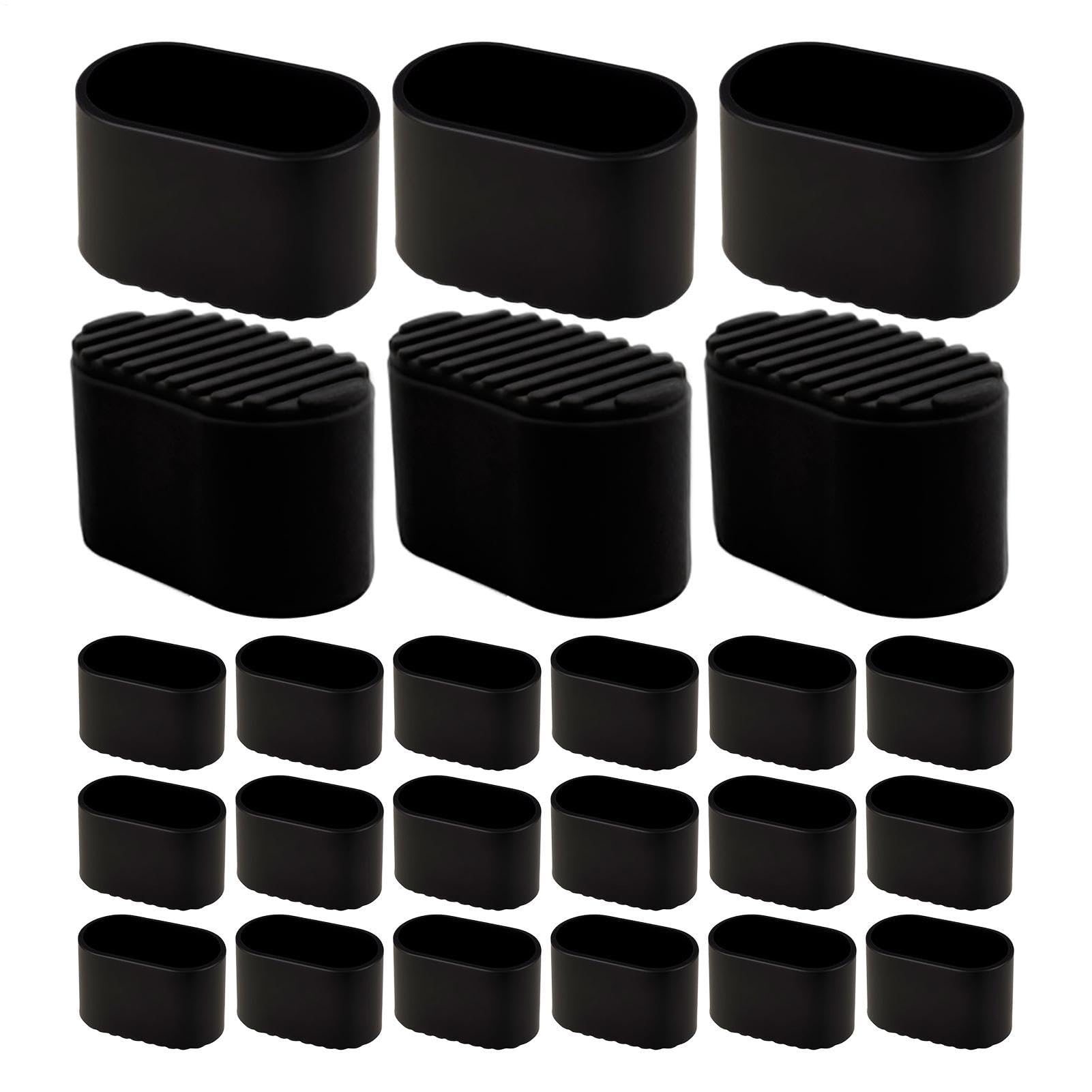 Protector de patas de silla amortiguador, juego de 24 piezas antideslizantes para sofás