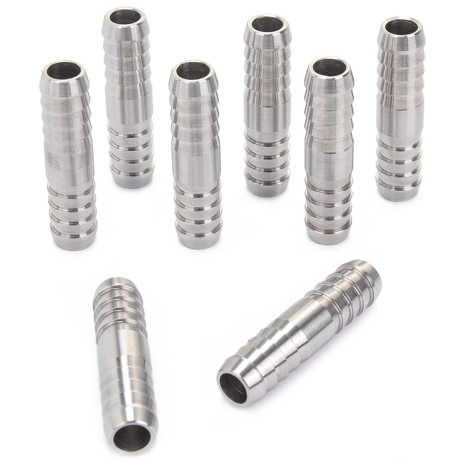 Generico-Barra Produzione Inox Acciaio 316 Barb Giunto Mender Raccordo 3/8" Hose ID Air Water Fuel Boat (confezione da 25)