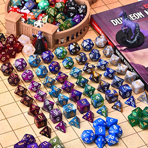 Amiven 7D30C Dnd Dice Sets 30 X 7 (210Pcs) Polyhedral Rpg Dice For Dungeons And Dragons Tabletop Role Playing Adventure Games thumb #4