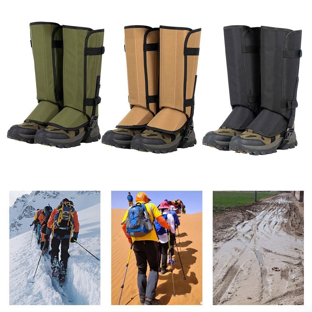 Ghette Da Escursionismo Regolabili – Tessuto Oxford 500D Impermeabile, Unisex, Per Caccia E Campeggio