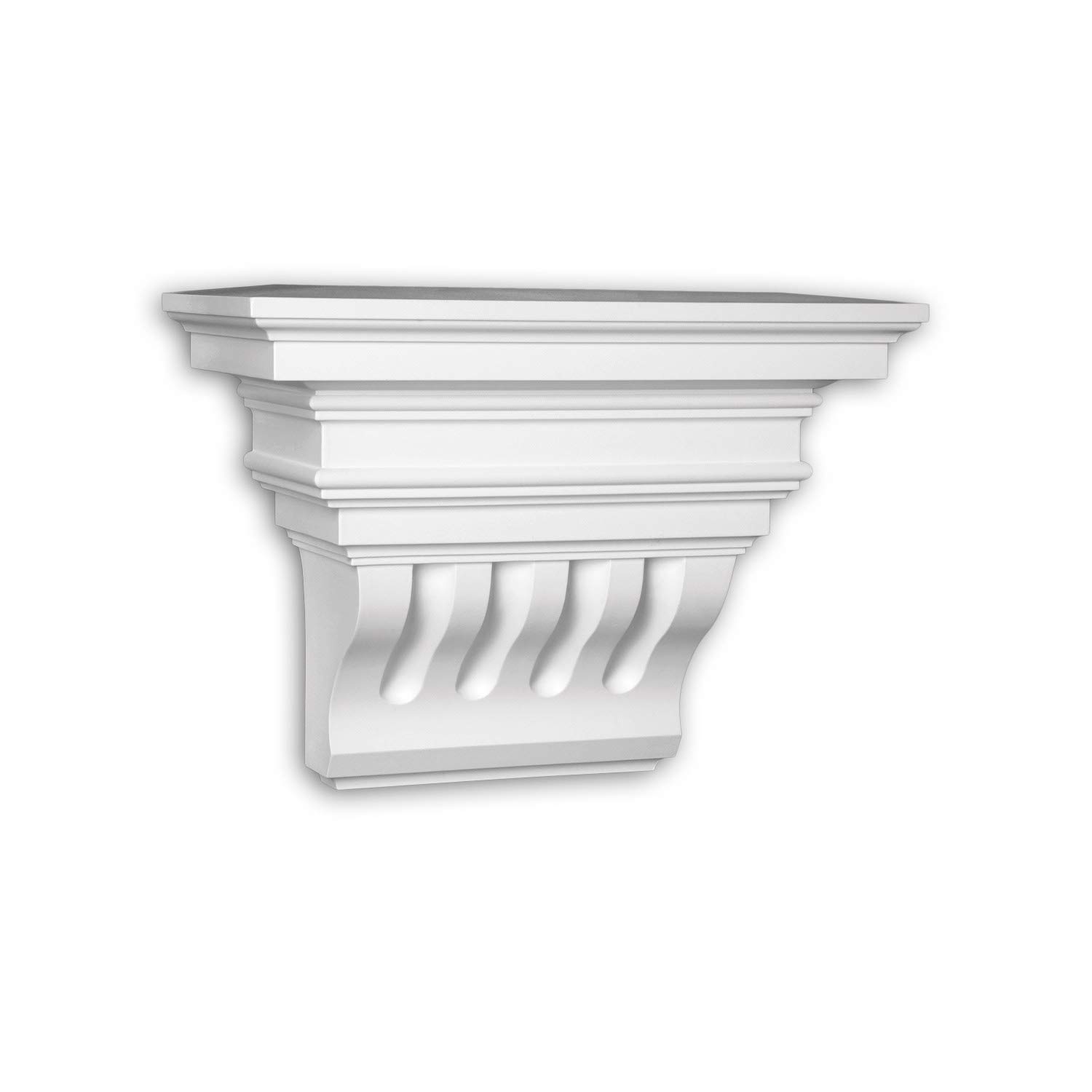 Élément décoratif 483301 Profhome : créez une entrée de caractère avec cette console blanche