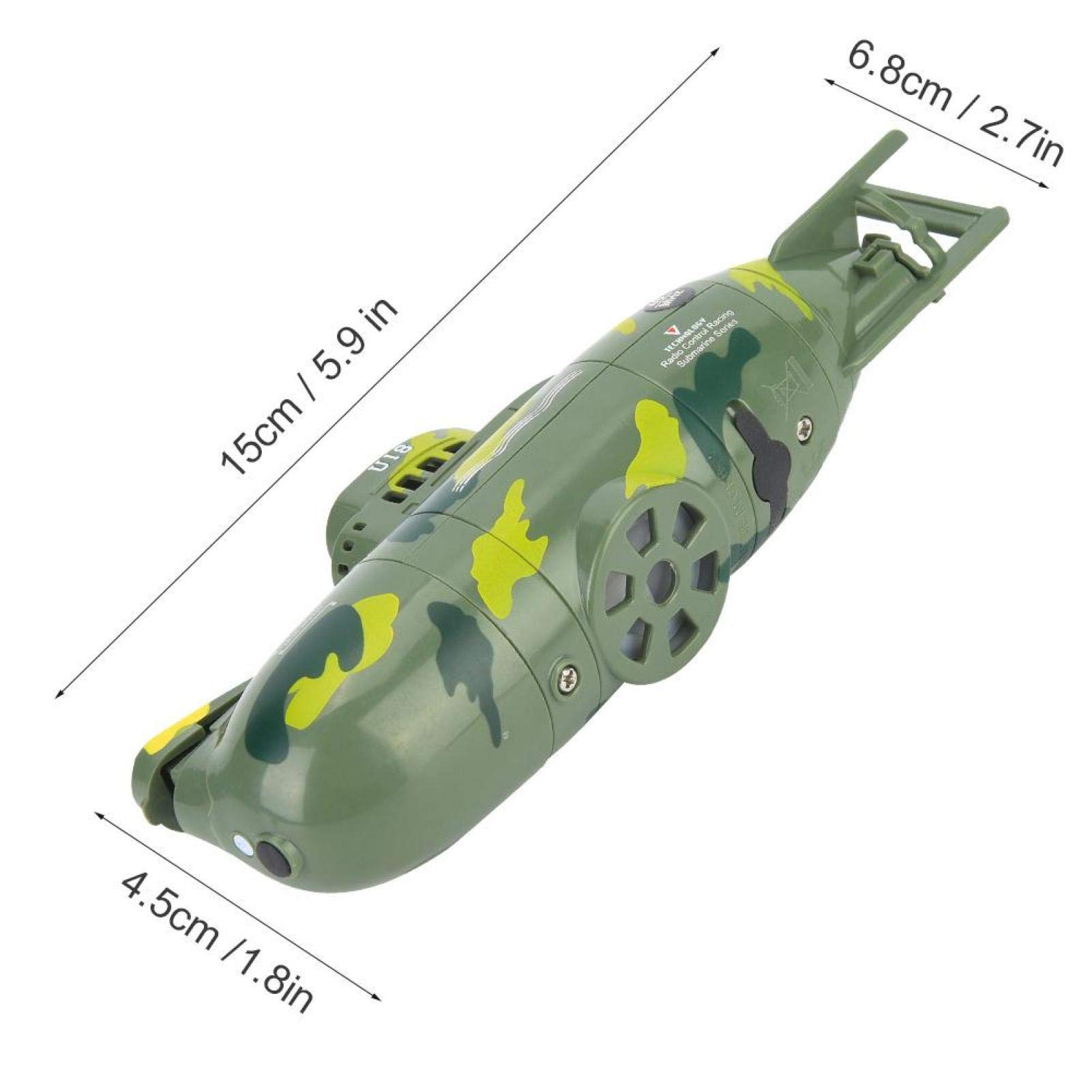 Tbest RC Submarine Toy 6 Canale Mini Militare - Dettaglio