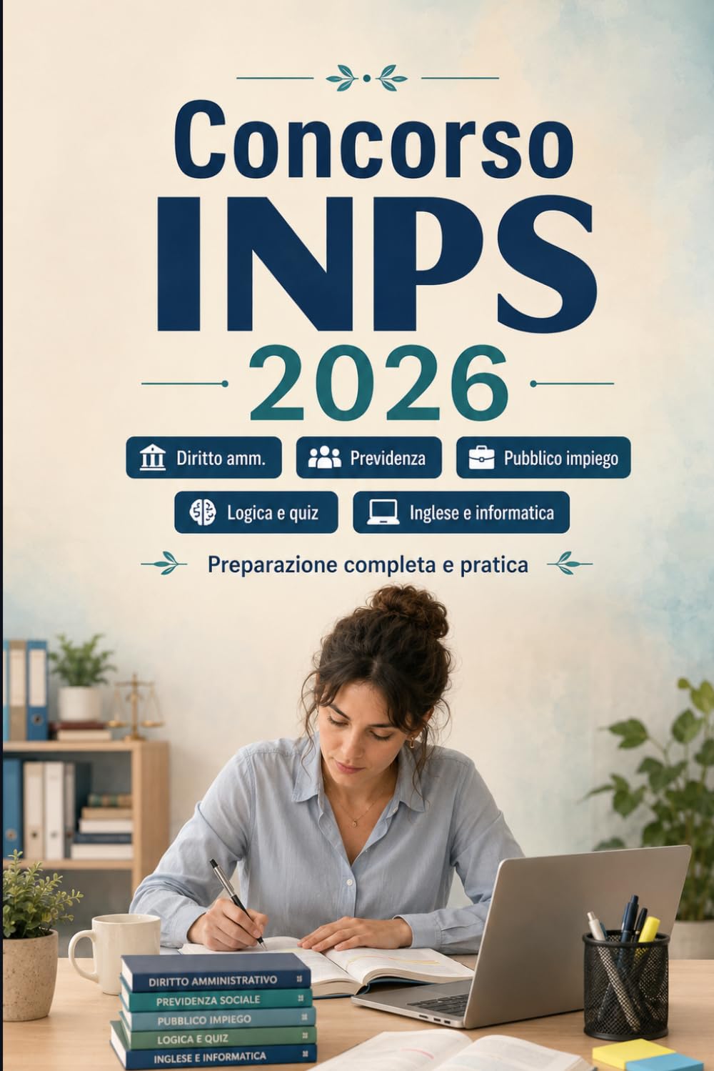 Concorso INPS 2026: Preparazione completa INPS: diritto amministrativo, previdenza sociale, pubblico impiego, logica, inglese, informatica e quiz