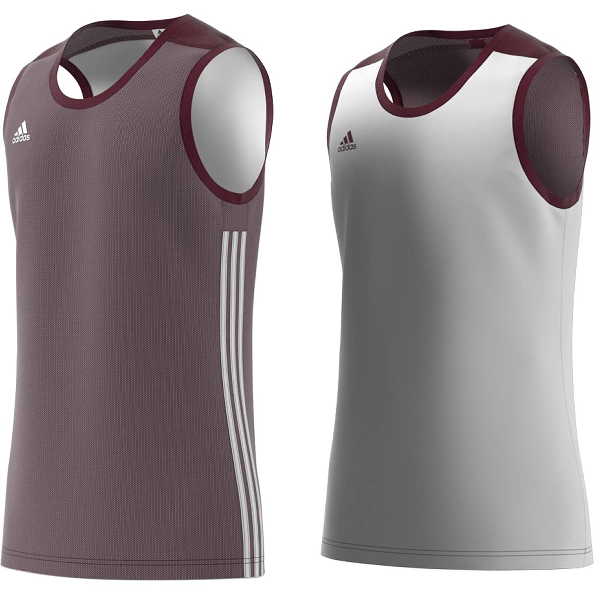 adidas 3G Speed Reversible Jersey-Men's Basketball S Maroon/White