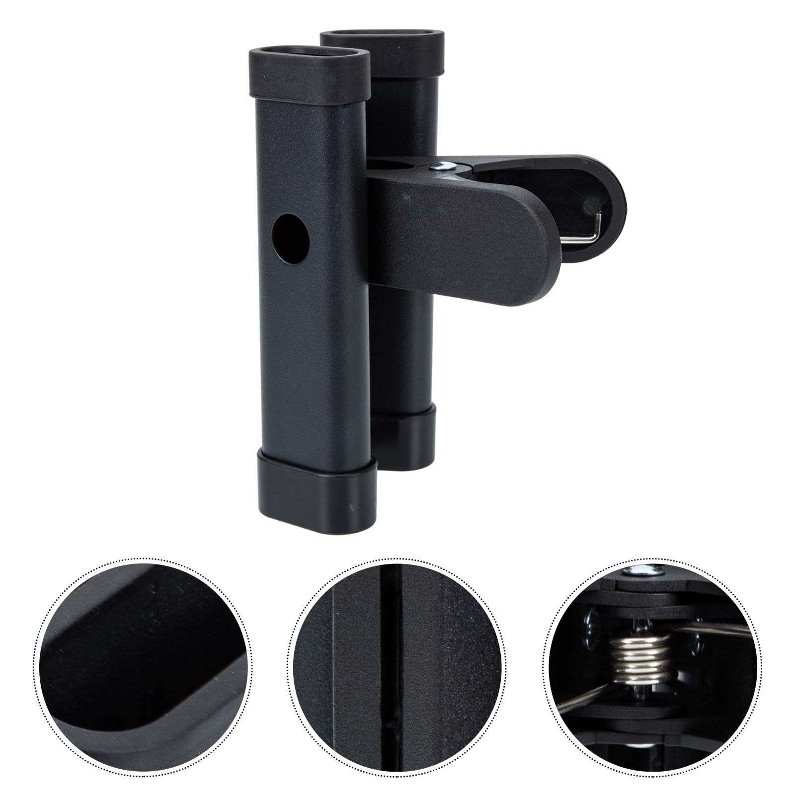 Secchio per Bacchette per Batteria in Abs Nero, Resistente All'usura Clip Grande e Stile Chic per Organizzare Bacchette e Accessori da Batteria