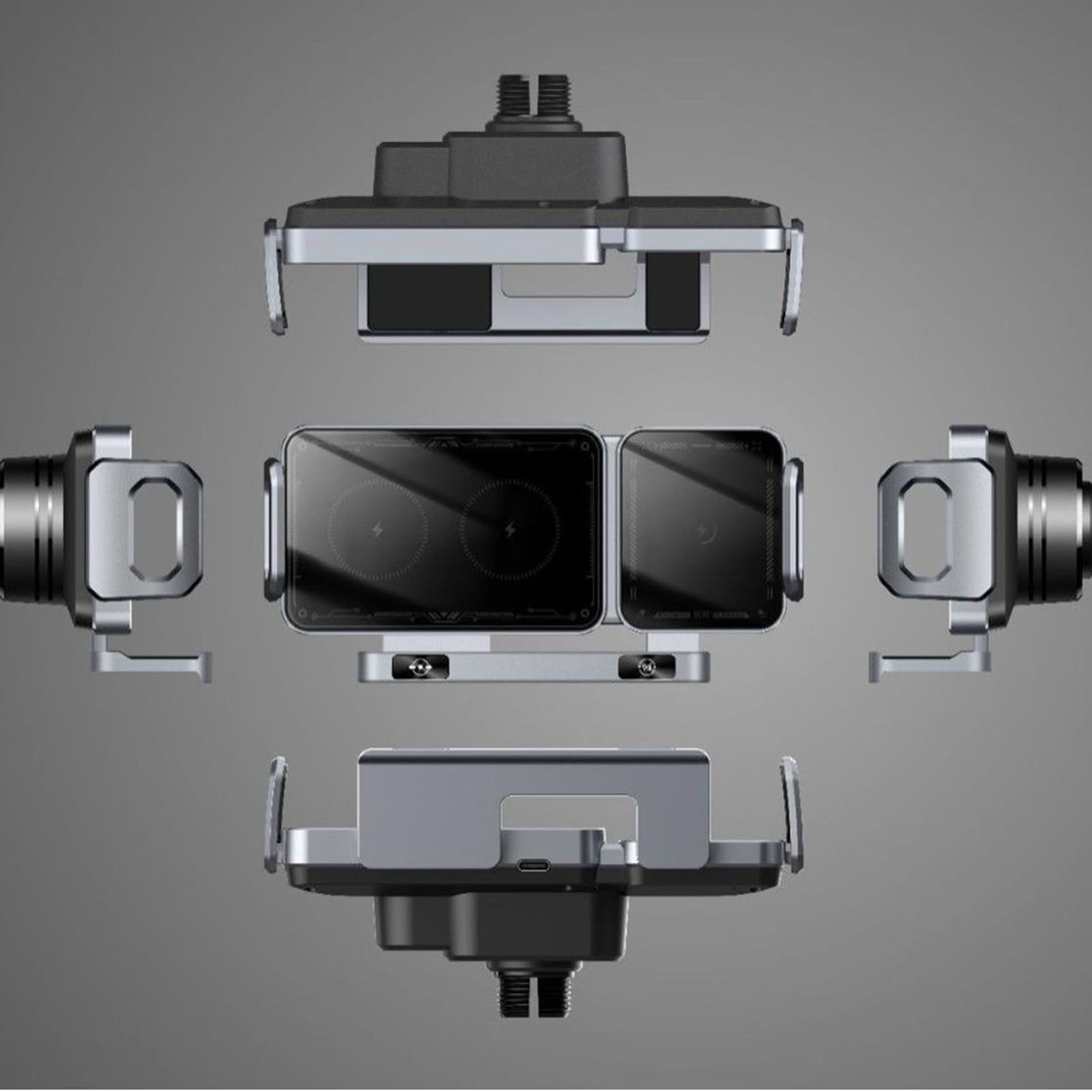 Caricabatterie Auto Wireless Per Cellulari 15W Ricarica Rapida Supporto | Supporto Auto Per Telefono Con Bloccaggio Automatico Per Controllo Musica, Viaggi Lunghi, Viaggi di Lavoro, Vacanze F