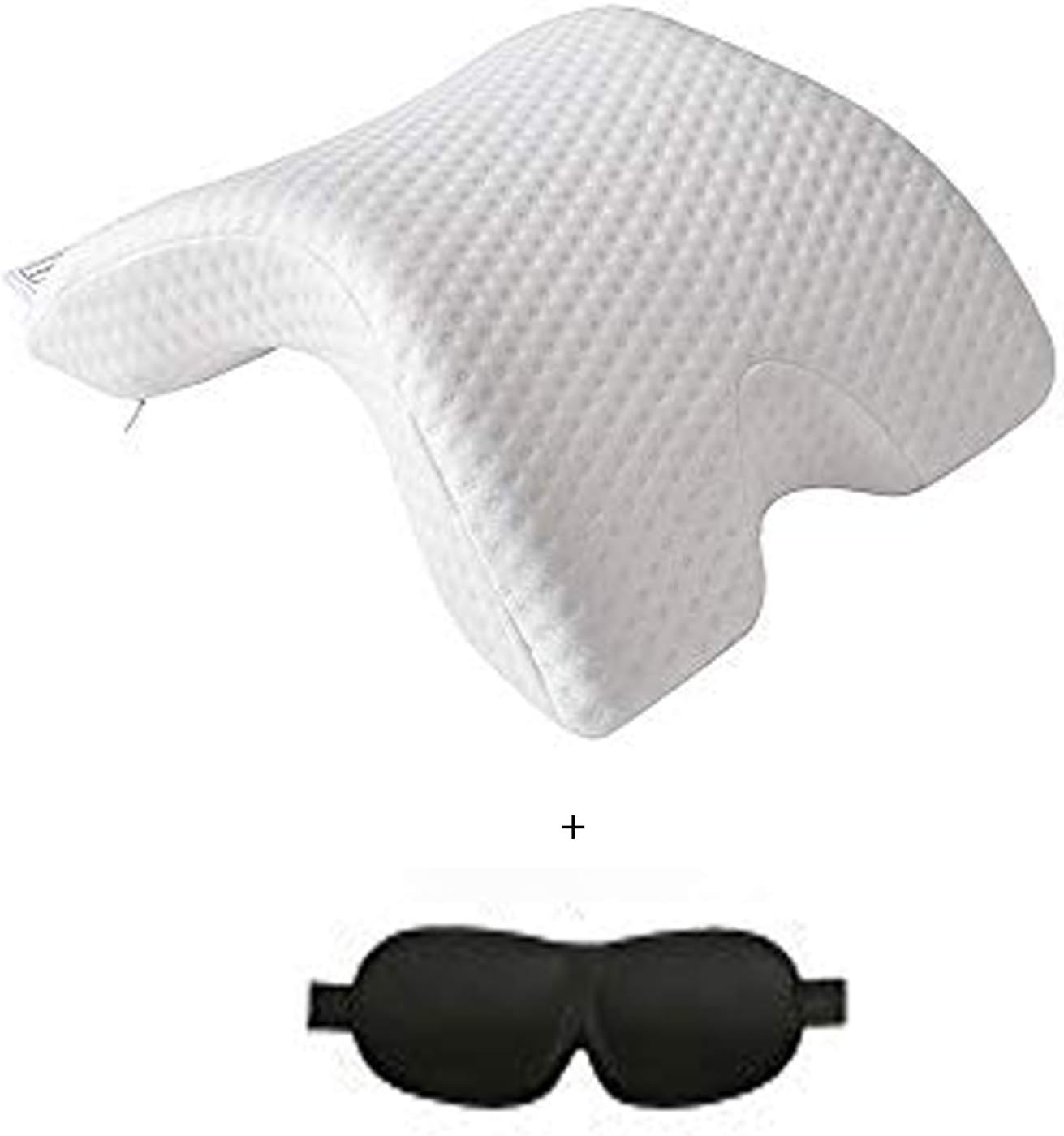 Memory Foam Arched Pillow Revolutionary Couple Cuddle Sleep Pillow Anti Hand Numb White