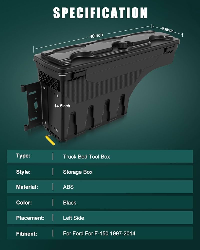 Amazon.com: SCITOO Password Truck Bed Storage Box Tits For