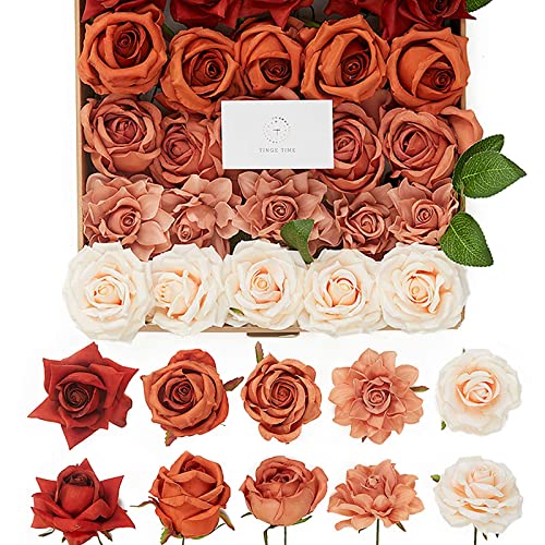 TINGE TIME Artificial Flowers, 25pcs Real Only $39.79 at Amazon