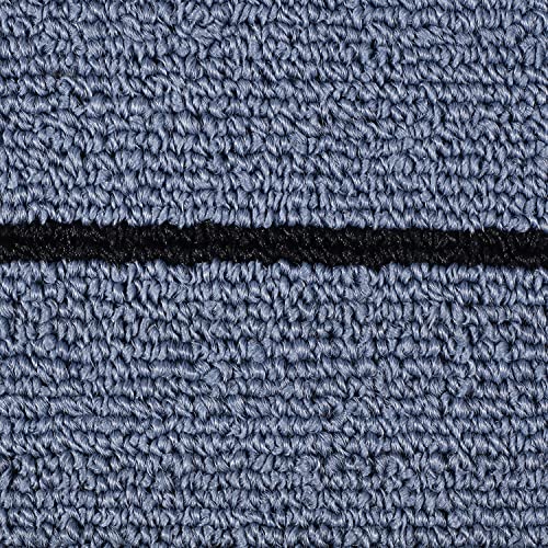 Image of Saral Home 2pc Door Mat Anti-Skid Washable Loop Stripe (Turq. 45X60 cm)