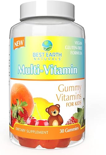 Miniatura 1 de Best Earth Naturals Gomitas multivitamínicas para niños, sin gluten, veganas, deliciosas gomitas para niños, niñas, adolescentes y niños. Apoyo