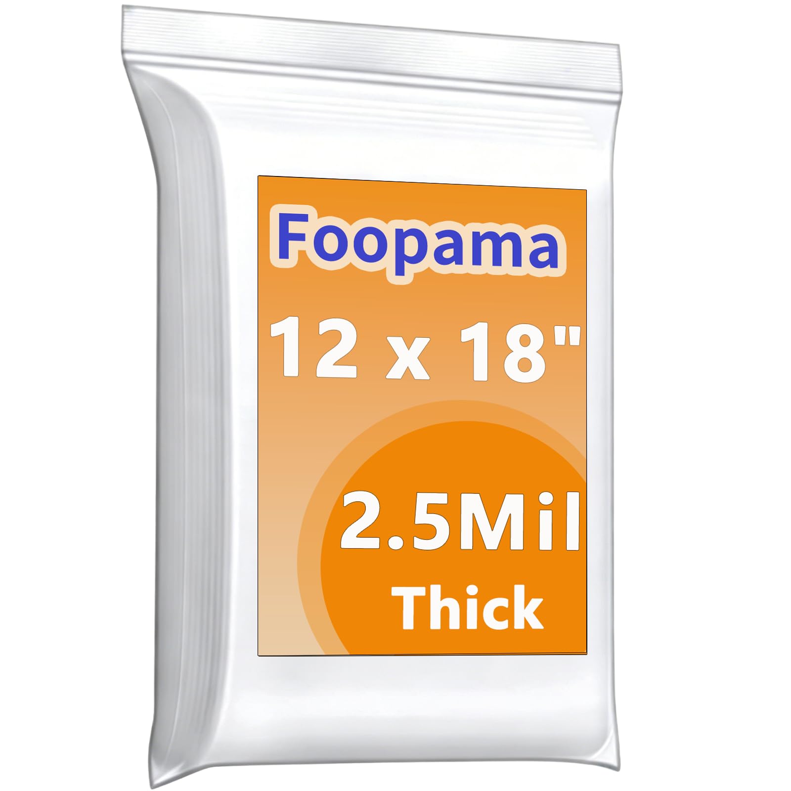 Foopama 12x18 Heavy Duty Zip Bags