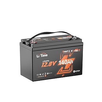 Amazon | LiTime 12V 140Ah リン酸鉄リチウムイオンバッテリー