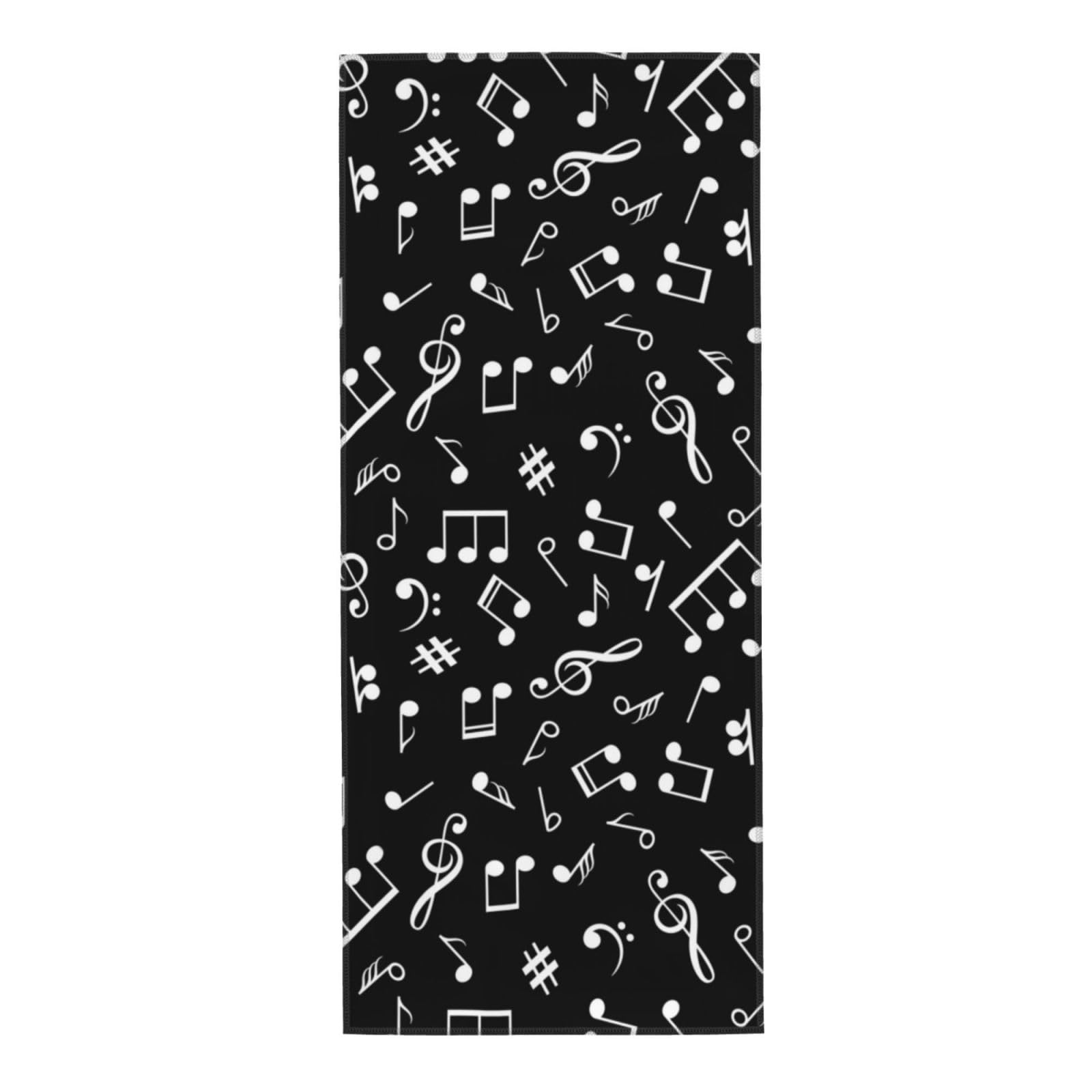 Serviette 30x70 Cm Notes De Guitare - Serviette Microfibre Douce Pour Cuisine, Sport Et Salle De Bain