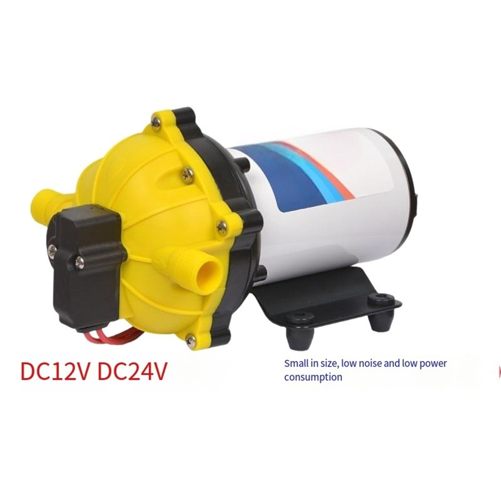 Pompa acqua autoadescante for camper, pompa DC 12V a membrana for lavaggio auto a spruzzo elettrico ad alta pressione 24V per i giardini degli yacht(24V)