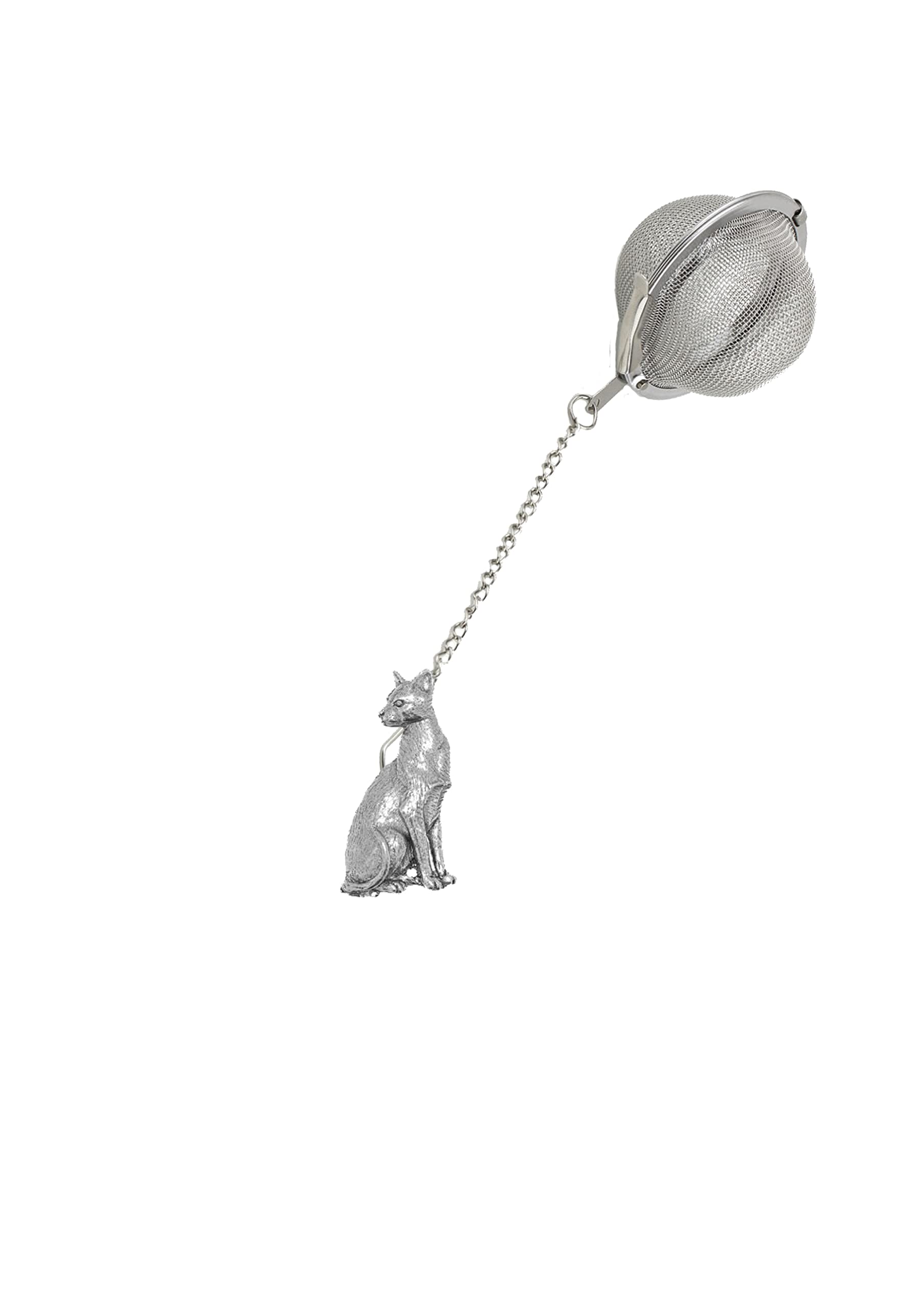 Infuseur en acier inoxydable haut de gamme avec sa figurine chat oriental