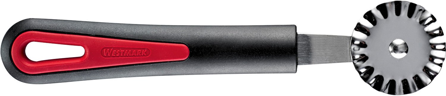 Westmark Dough Cutting Wheel, Ø 3.9 cm, Length: 18 cm, Stainless Steel/Plastic, Gallant, Black/Red, 29322270