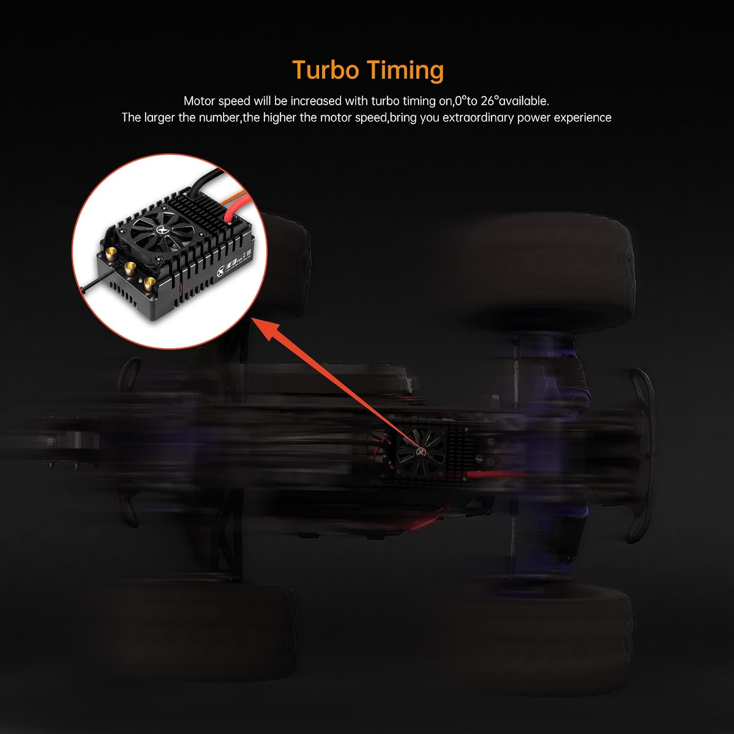 XC E3Pro Sensored Electric Brushless Motor Controller for RC Car, 6-12S Lipo,400A Continuous Current,10-25A、6.0/7.4/8.4V BEC,Applicable to 1/5,Support Turbo Timing and APP Control