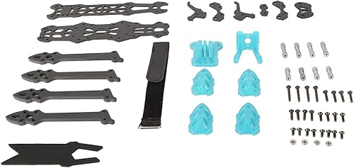 Miniatura 4 de Marco FPV Racing Drone Frame, marco de fibra de carbono RC Quadcopter ligero 8.858 in distancia entre ejes absorción de impactos para RC Drone