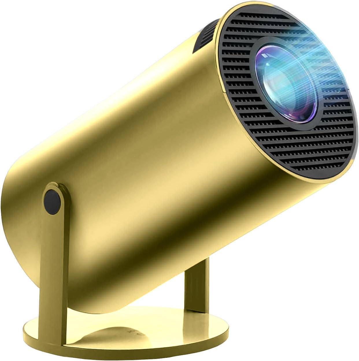Mini Projector with WiFi and Bluetooth, Portable Projector 8K Support, Auto Keystone, Air Mouse Remote, Voice Control, 180 Degree Rotation Smart Proyector for Outdoor/Bedroom/Movie-image-2