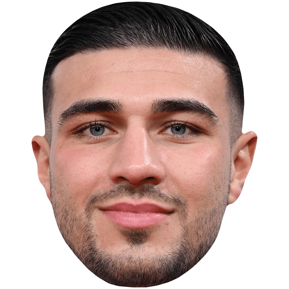 Tommy Fury (Stubble) Celebrity Mask, Flat Card Face, Fancy Dress Mask